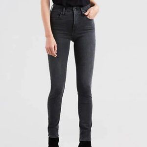 Levi’s 721 High Rise Skinny Dark Grey Jeans